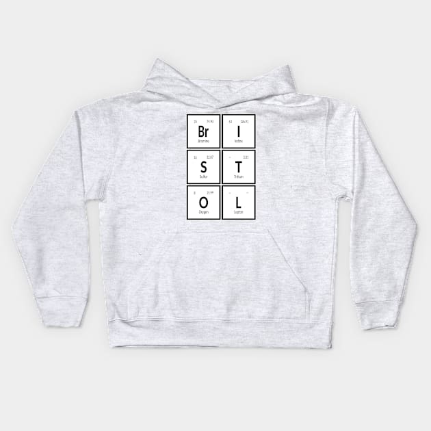 Bristol City Table of Elements Kids Hoodie by Maozva-DSGN